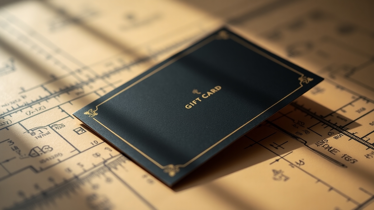 Classic gift card design